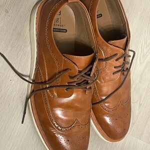 George Men's Tan Leather Oxfords